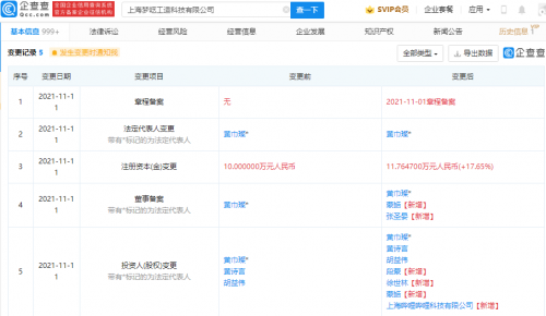 B站投资梦呓工造，企查查显示后者经营范围含动漫游戏开发等