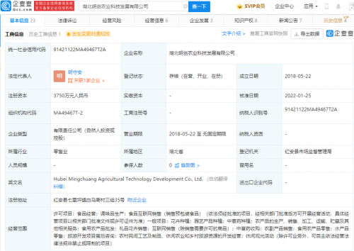 周黑鸭认购明创农业科技公司16.67%股权